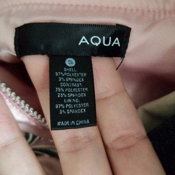 Aqua Baby Pink Embroidered Bomber Jacket size S - Picture 2 of 3